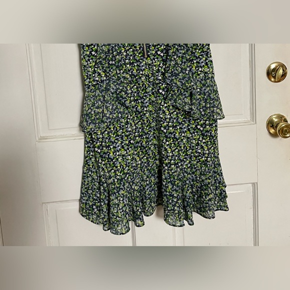 Michael Kors Wildflower Cascade Ruffle Dress small - Picture 6 of 7